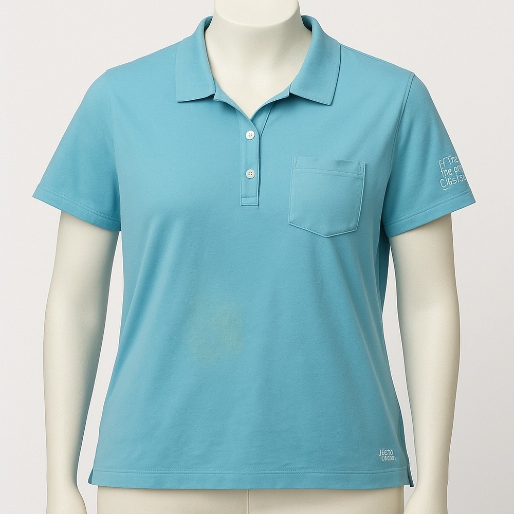 Lilly Pulitzer Women's XL Pima Cotton Polo Shirt Aqua Honda Classic Logo